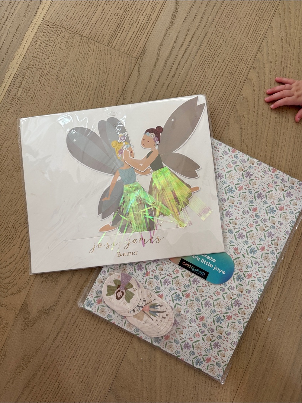 Josie James Fairy Banner and fairy paper
